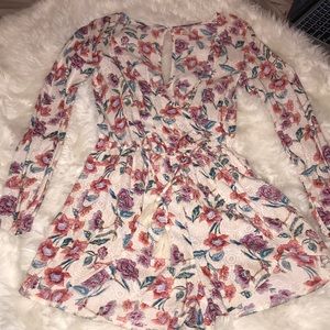 Floral romper.